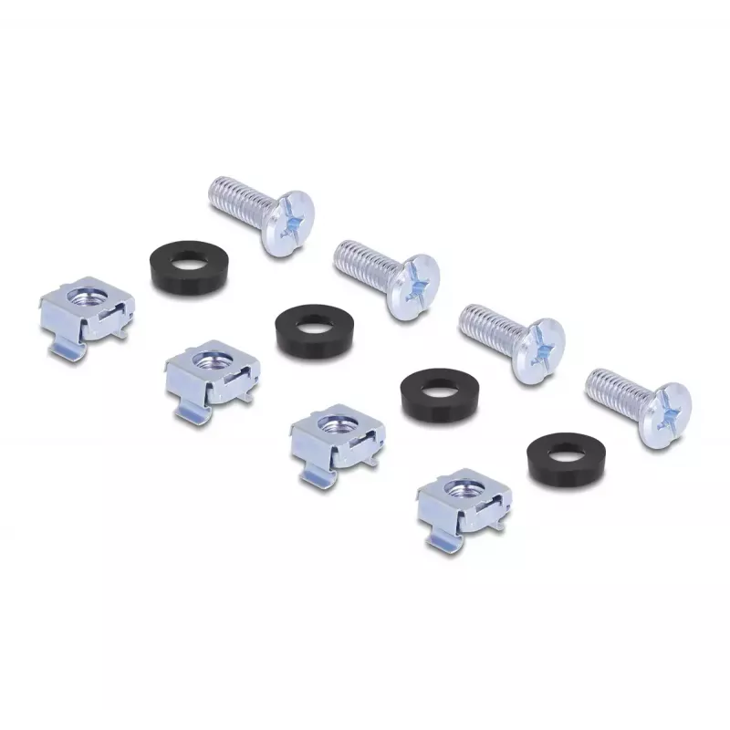 Set de montaje DeLOCK 66236 set de montaje universal para rack 2 uds. plata metal