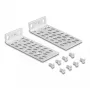 Set de montaje DeLOCK 66236 set de montaje universal para rack 2 uds. plata metal