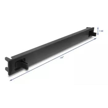 Panel ciego para rack DELOCK 67208, plástico ABS, negro, 1U