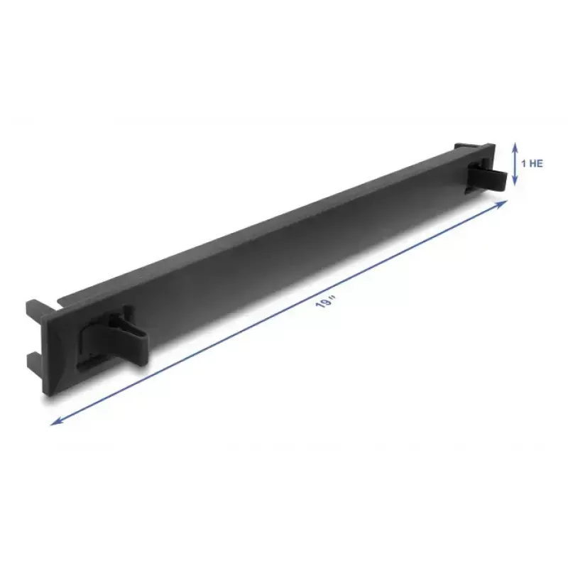Panel ciego para rack DELOCK 67208, plástico ABS, negro, 1U