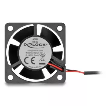 Ventilador DELOCK 67287 axial 4 cm, 5 V DC, rodamiento de bolas, 0,19 m³/h, negro