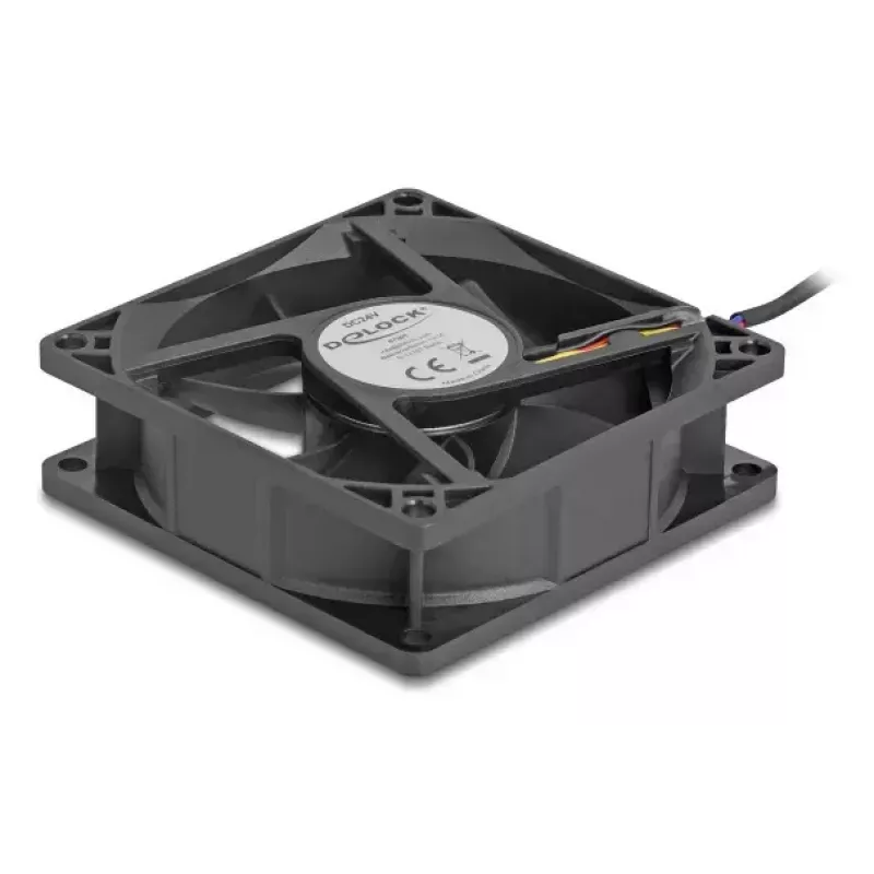Ventilador DeLOCK 67301 8 cm negro rodamiento de bolas 0,97 m³/h