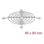 Rejilla para ventilador DELOCK 67306 — metal 75,5 × 75,5 mm para ventilador de refrigeración de PC