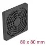 Rejilla para ventilador DELOCK 67311, ABS, negro, 87×87 mm, distancia de montaje 71,5×71,5 mm