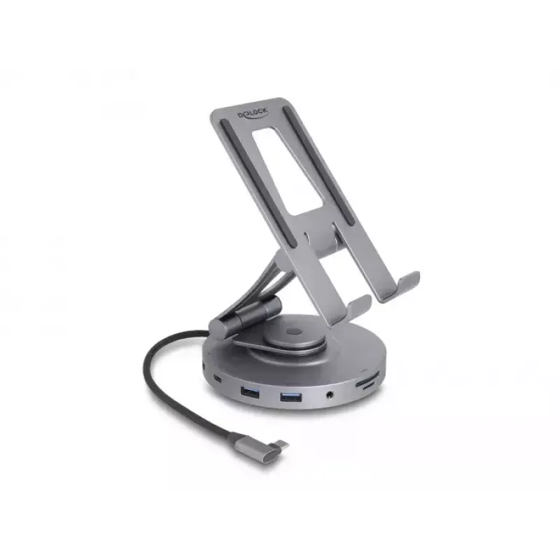 Estación de acoplamiento para tablet y portátil DeLOCK 4K HDMI USB-Hub SD Micro SD PD 3.0