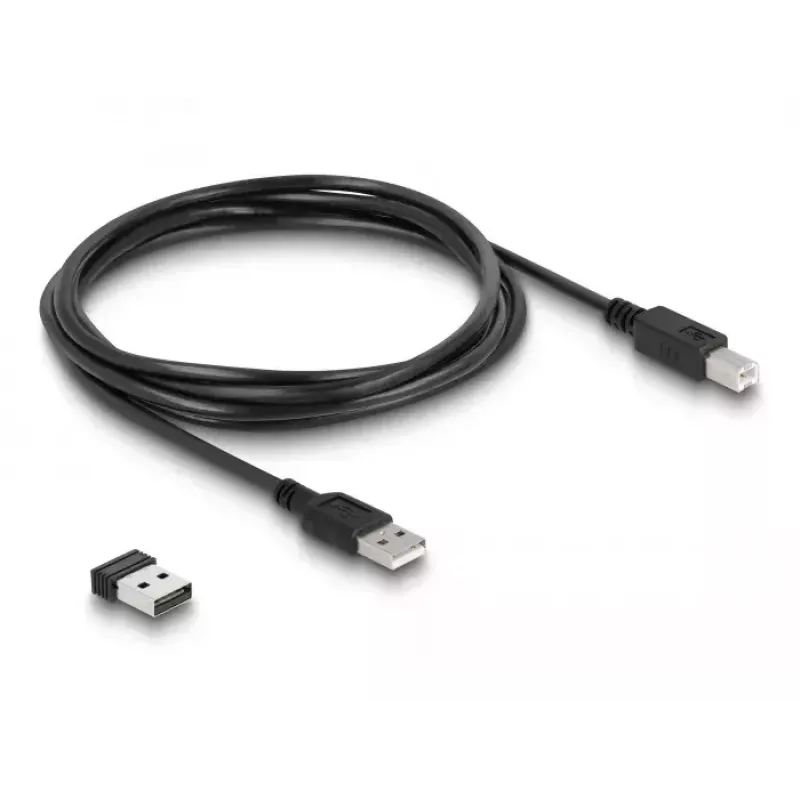 Lector de códigos de barras de mano DeLOCK 90587 1D 2D inalámbrico Bluetooth USB blanco