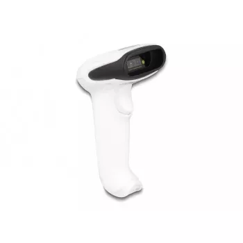 Lector de códigos de barras de mano DeLOCK 90587 1D 2D inalámbrico Bluetooth USB blanco