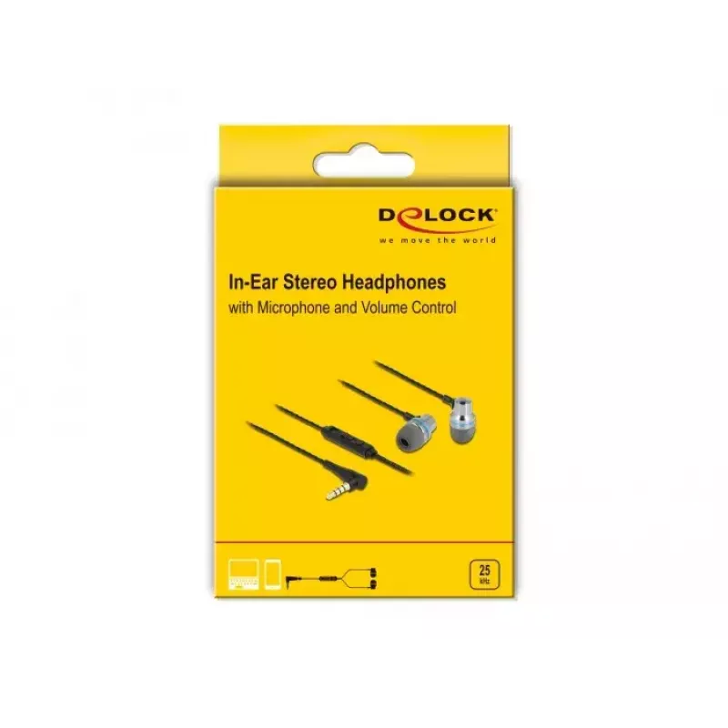 Auriculares DeLOCK 27183 intraurales jack de 3,5 mm micrófono control de volumen