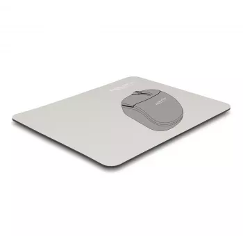 DELOCK 12147 Alfombrilla de ratón gris 180x220 mm goma antideslizante