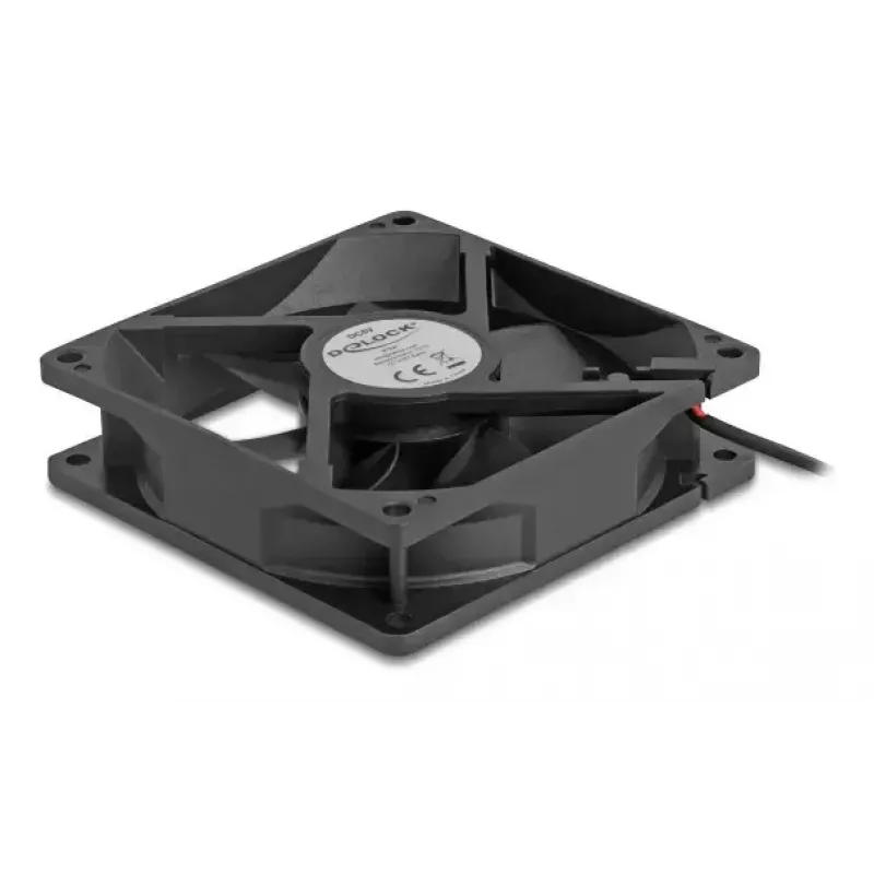 Delock 67291 ventilador axial 5 V DC, 92 x 92 x 25 mm, negro