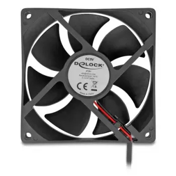 DELOCK Ventilador para caja de ordenador 92 mm 5 V DC rodamiento de bolas 1,02 m³/h negro (modelo 67291)