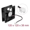 Delock 67298 ventilador axial 12 V DC, 120 x 120 x 38 mm, negro