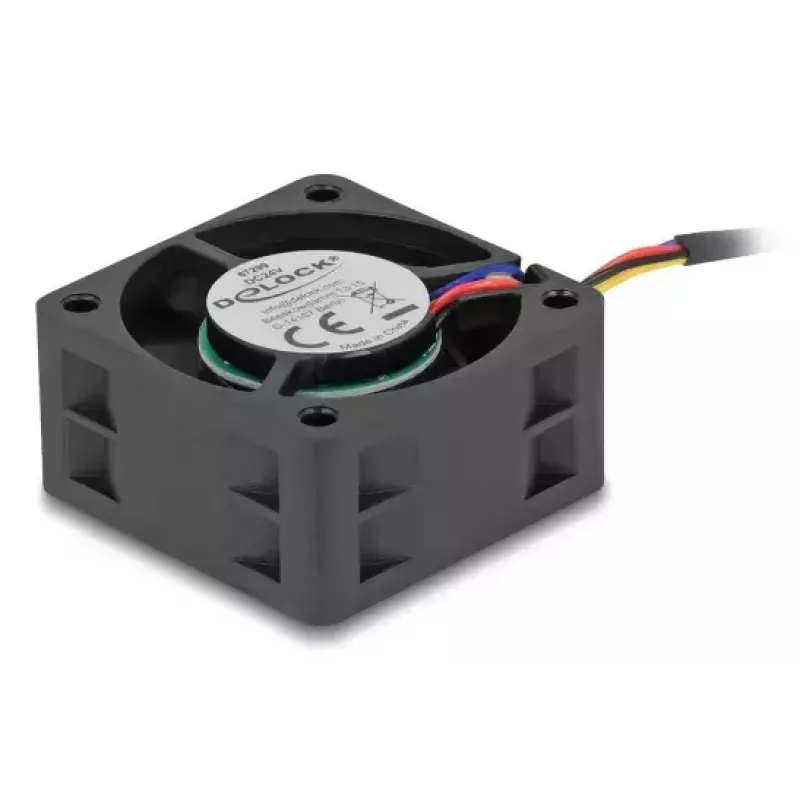 Delock 67299 ventilador axial 24 V DC, 40 x 40 x 20 mm, negro