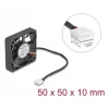 Ventilador DeLOCK 67314 5 cm negro rodamiento de bolas