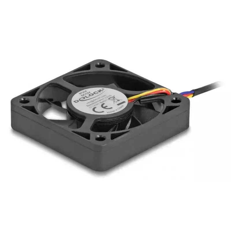 Ventilador DeLOCK 67314 5 cm negro rodamiento de bolas