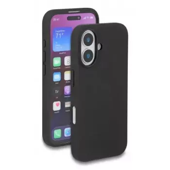 Funda protectora de silicona MagSafe para iPhone 17 de DELOCK — Soft-Touch, negra, funda, para pantallas de hasta 16 cm (6,3