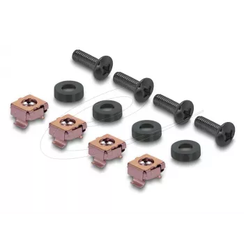 Tapa ciega DELOCK 67430 con 4 ventiladores integrados de 40×40 mm, carcasa metálica, gris oscuro, 1U
