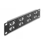 Tapa ciega DELOCK 67430 con 4 ventiladores integrados de 40×40 mm, carcasa metálica, gris oscuro, 1U