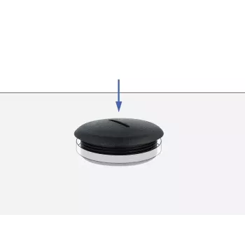 Tapa para tubo DeLOCK 60228 negro nailon