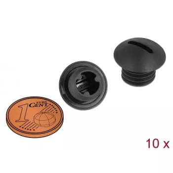 Tapa para tubo DeLOCK 60228 negro nailon