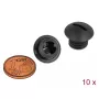 Tapa para tubo DeLOCK 60228 negro nailon