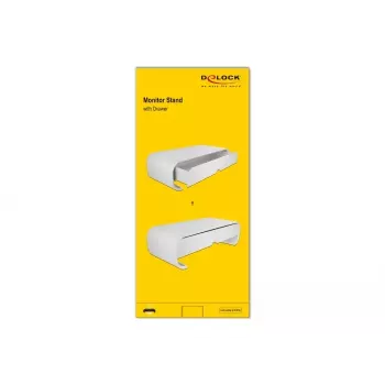Soporte para monitor DeLOCK 18324 con cajón blanco