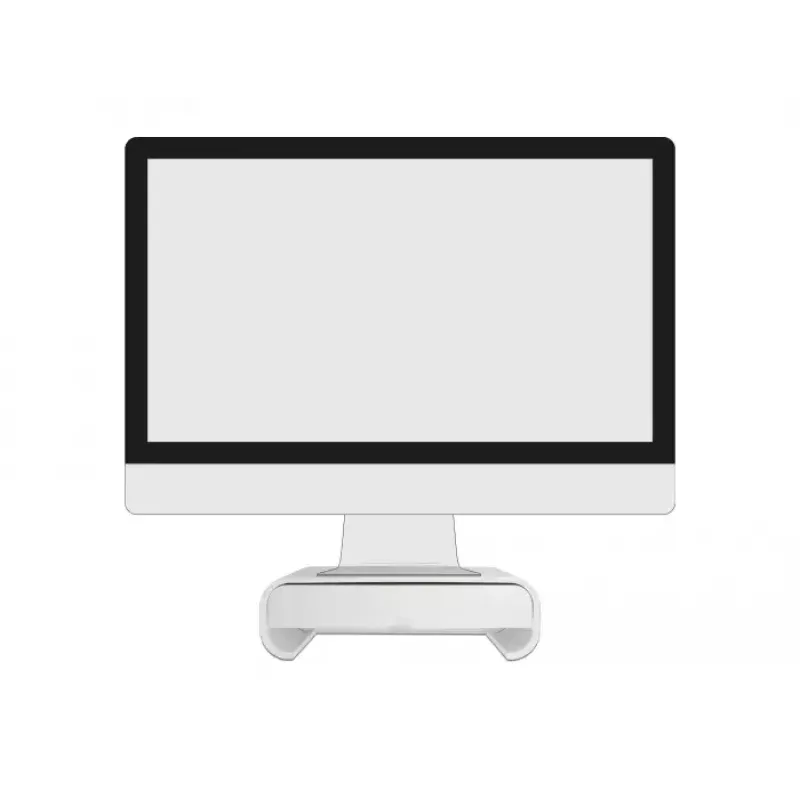 Soporte para monitor DeLOCK 18324 con cajón blanco