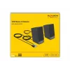Altavoces estéreo DELOCK 27001, 2.0, alimentados por USB