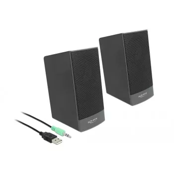 Altavoces estéreo DELOCK 27001, 2.0, alimentados por USB