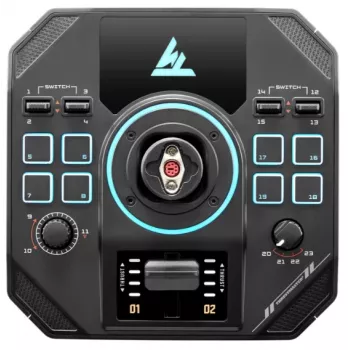 Base de volante gaming Thrustmaster Sol‑R 5 Base negro USB Type‑C, analógico/digital, para PC, 196×196×67 mm