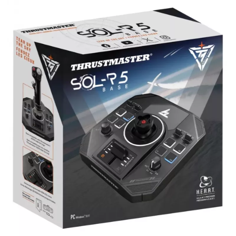 Thrustmaster SOL-R 5 Base Base de joystick, negro, USB-C
