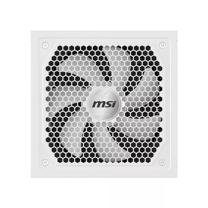 Fuente de alimentación MSI MAG A1000GL PCIE5 WHITE 1000 W ATX 24-Pin, 80 PLUS Gold, ventilador de 135 mm