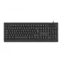 CONCEPTRONIC Teclado USB con lector de tarjetas Smart-ID KAYNE01IT — tamaño completo 105 teclas, distribución italiana, con cable, cable de 1,5 m, negro