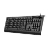 CONCEPTRONIC Teclado USB con lector de tarjetas Smart-ID KAYNE01IT — tamaño completo 105 teclas, distribución italiana, con cable, cable de 1,5 m, negro