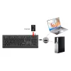 CONCEPTRONIC Teclado USB con lector de tarjetas Smart-ID KAYNE01IT — tamaño completo 105 teclas, distribución italiana, con cable, cable de 1,5 m, negro