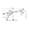 Equip Soporte de mesa para triple monitor de 17