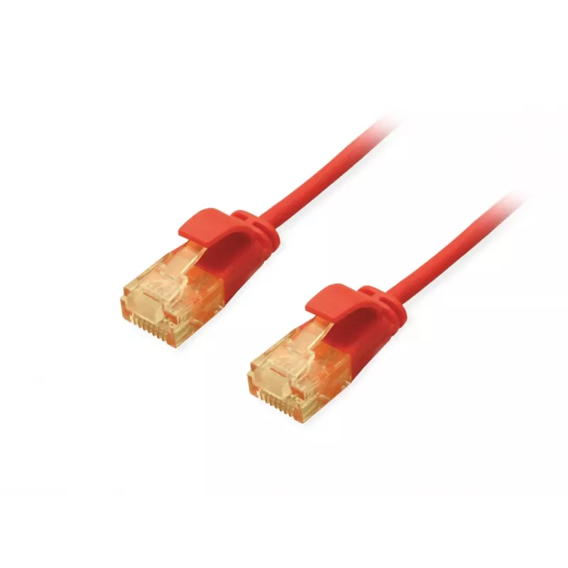Cable de red Cat.6A U/UTP fino Equip 0,15 m rojo 10000 Mbit/s