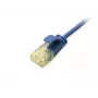 Cable de red Cat.6A U/UTP fino Equip 0,5 m azul
