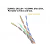 Cable de red Cat.6A U/UTP fino Equip 0,15 m negro 10000 Mbit/s
