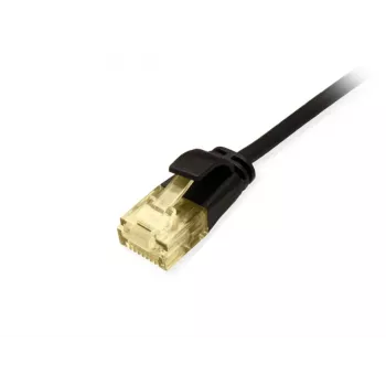 Cable de red Cat.6A U/UTP fino Equip, 1,5 m, negro