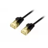 Cable de red Cat.6A U/UTP fino Equip, 1,5 m, negro