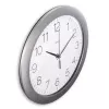 Hama Teneriffa Reloj analógico redondo plateado, blanco
