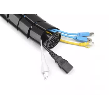 Canaleta para cables Equip guía de cables de doble canal negra