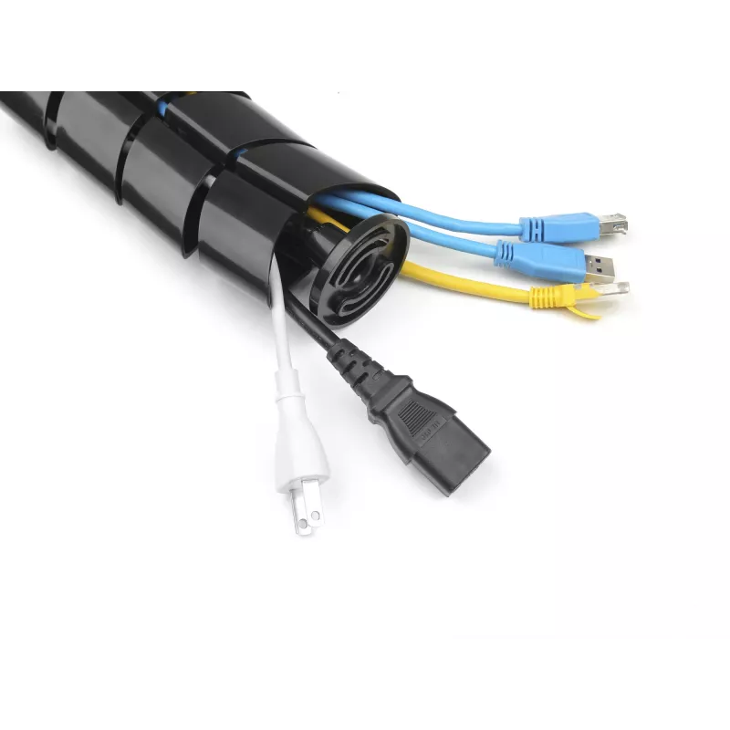 Canaleta para cables Equip guía de cables de doble canal negra