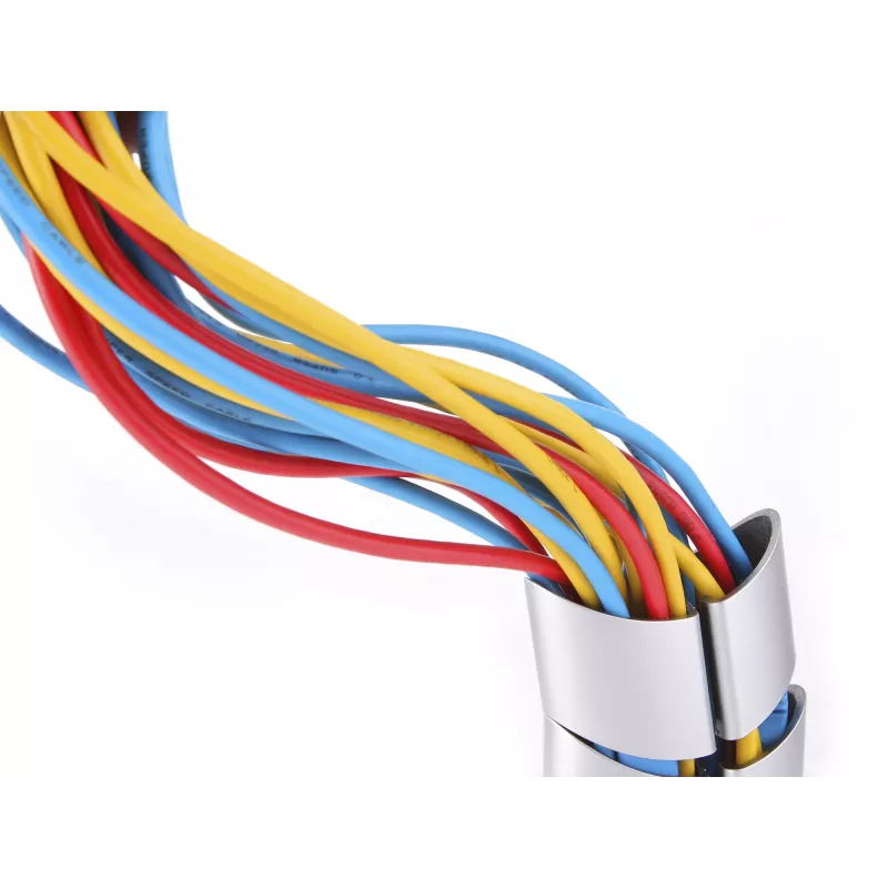 Funda para cables Equip gestión de cables en espina de doble canal plateada
