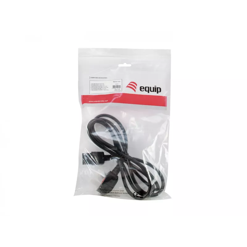 Cable de alimentación Equip UK, C13 a BS1363, 2 m, negro, fusible 10 A