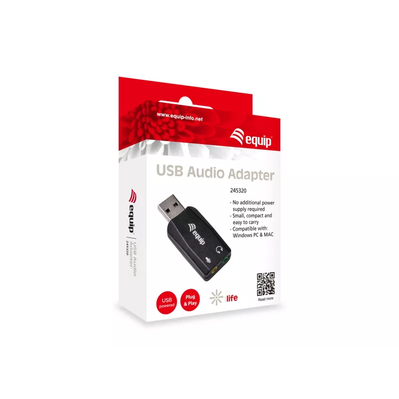 Adaptador de audio USB Equip 245320