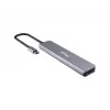 Adaptador multifunción Equip USB-C 6 en 1, HDMI 4K/30Hz, USB-C x4, USB-A x1, 5Gbps, 100W USB PD