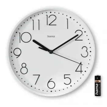 Hama Salina Reloj de cuarzo redondo blanco