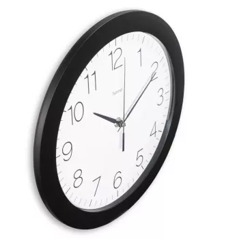 Hama Teneriffa Reloj analógico redondo negro, blanco